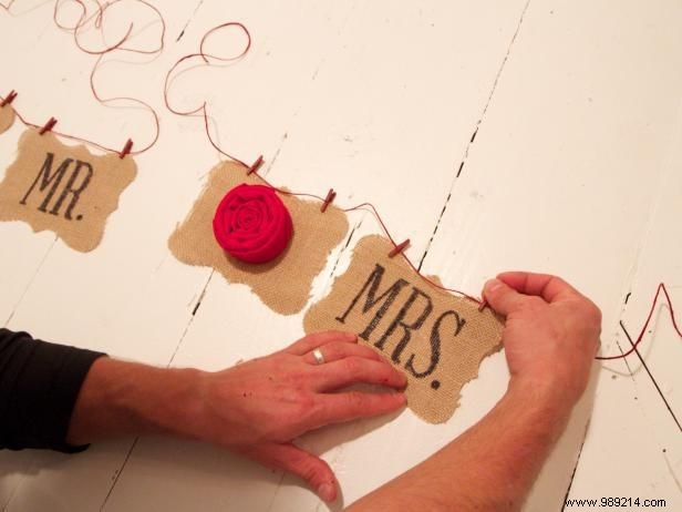 How to Make Burlap Wedding Chair Backs