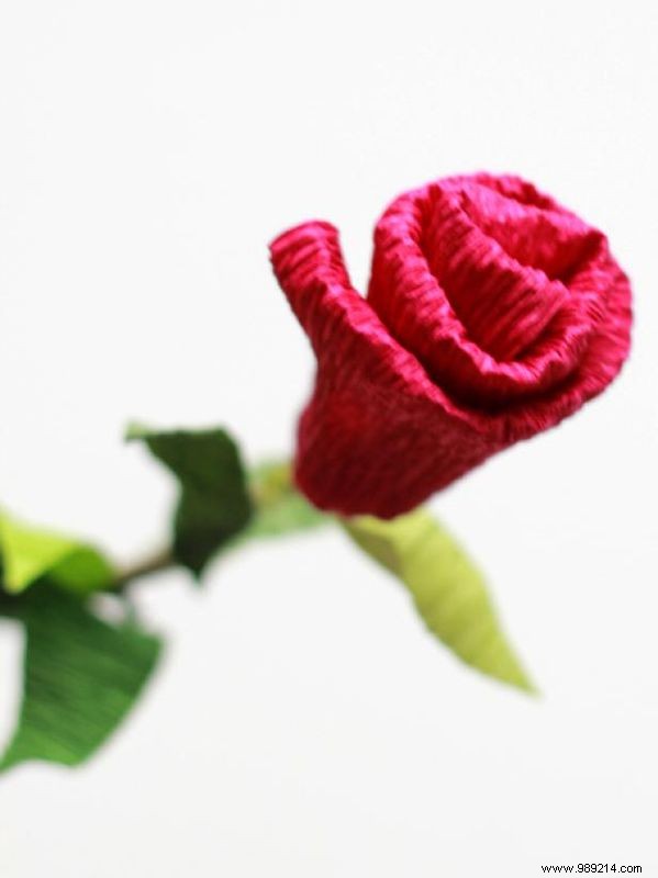 How to make crepe paper roses and hanging branches