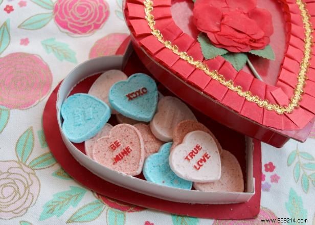 How to Make Conversation Heart Bath Bombs for Valentine s Day