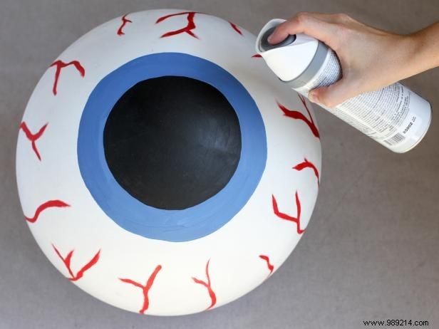 How to Make a Giant Halloween Decoration With Bloodshot Eyes 