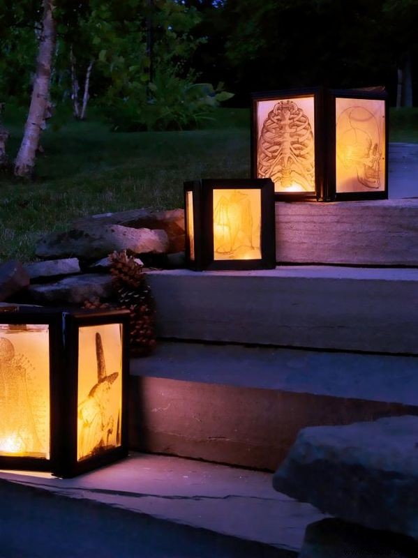 How to make halloween lanterns 