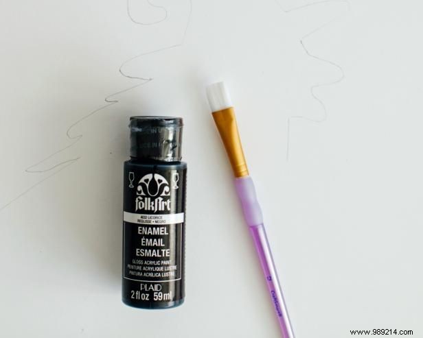 How to Make Glittery Halloween Witch Art 