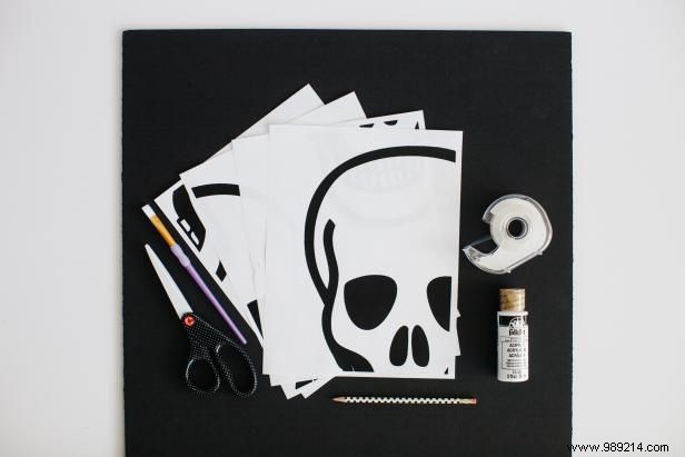 How to Make Halloween Skull Art