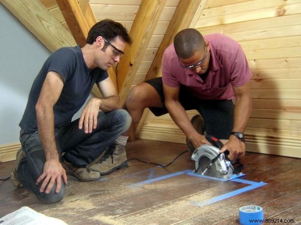 How to make hidden storage bins in the floor