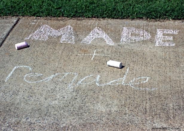 How to make homemade chalk