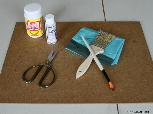 How to make no-sew fabric slate tablecloths