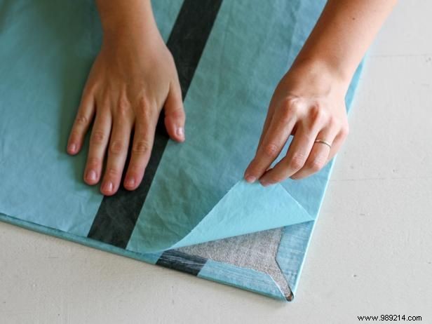 How to make no-sew fabric slate tablecloths