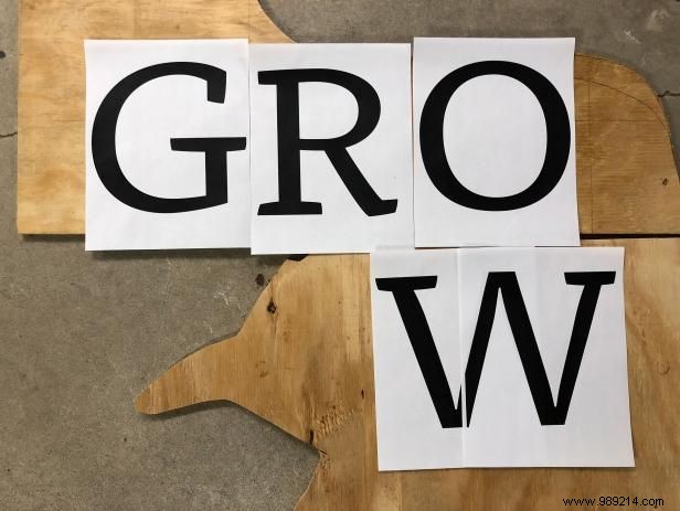 How to make moss letters for an outdoor yard sign