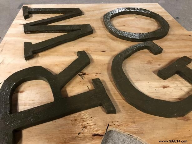 How to make moss letters for an outdoor yard sign