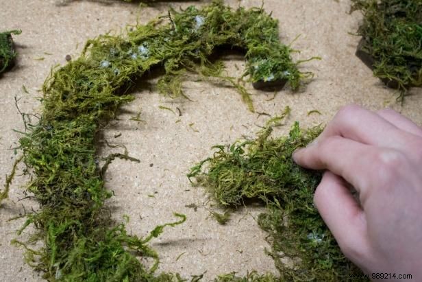 How to make moss letters for an outdoor yard sign