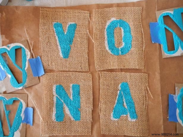 How to Make Monogrammed Burlap Gift Tags