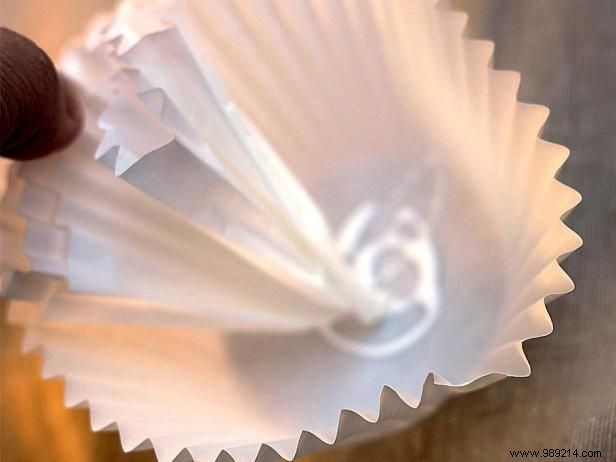 How to make paper flowers using cupcake liners or coffee filters