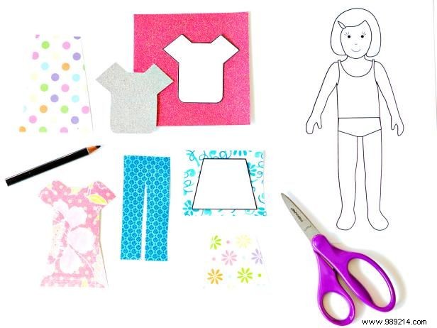 How to make paper dolls with downloadable patterns