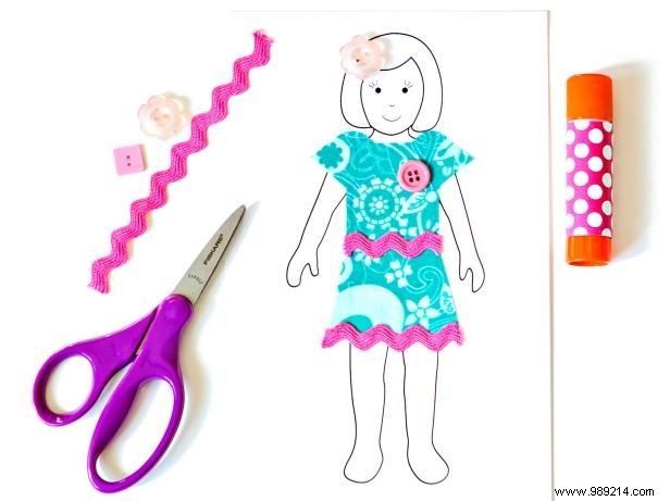 How to make paper dolls with downloadable patterns