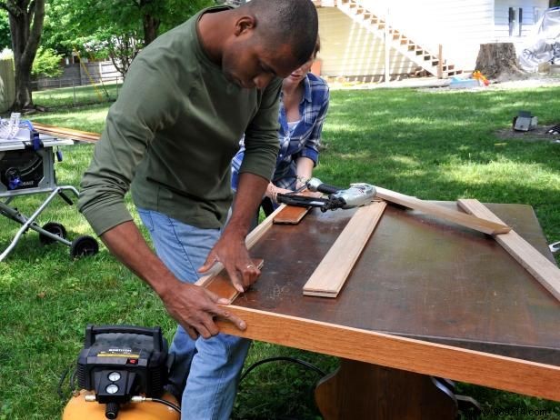 How To Over a Dining Table With Hardwood Floors