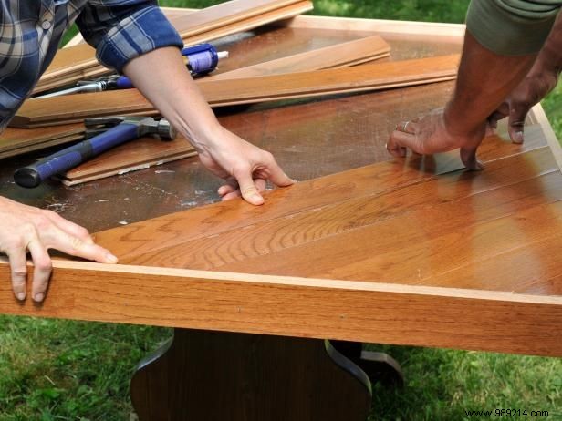 How To Over a Dining Table With Hardwood Floors