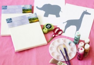 How to Make Silhouette Canvas Artwork for a Child s Bedroom