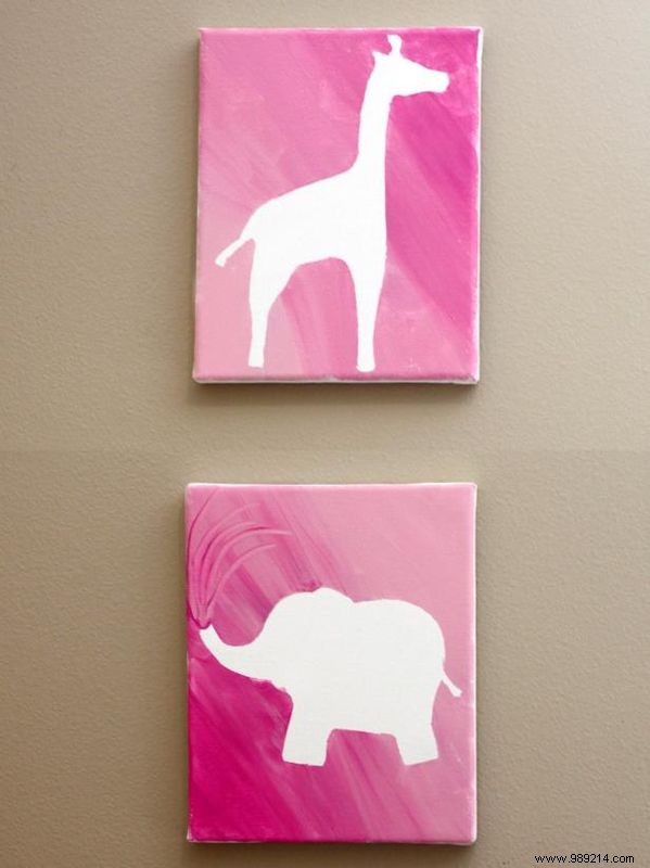 How to Make Silhouette Canvas Artwork for a Child s Bedroom