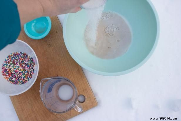 How to make snow ice cream