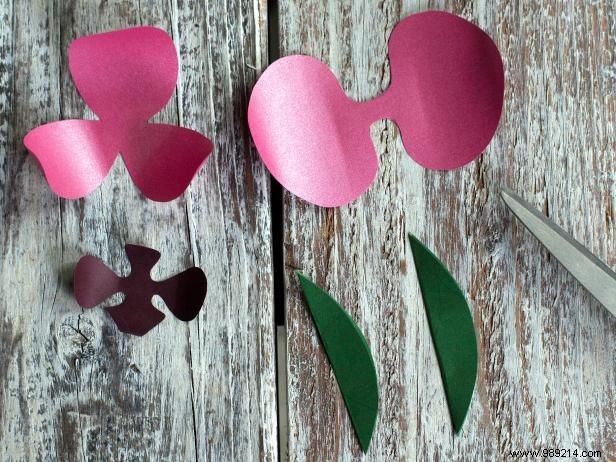 How to make tropical paper orchids