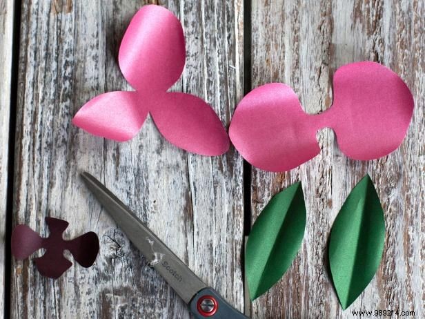 How to make tropical paper orchids