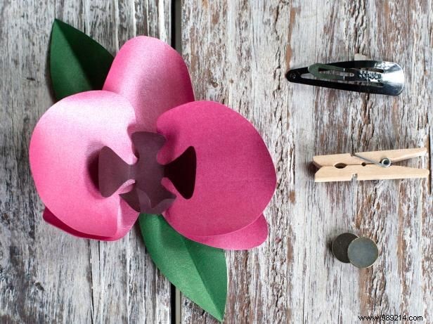 How to make tropical paper orchids