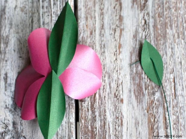 How to make tropical paper orchids