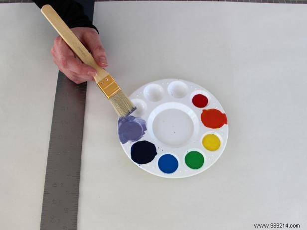 How to Paint a Rainbow Table Runner for St. Patrick s Day