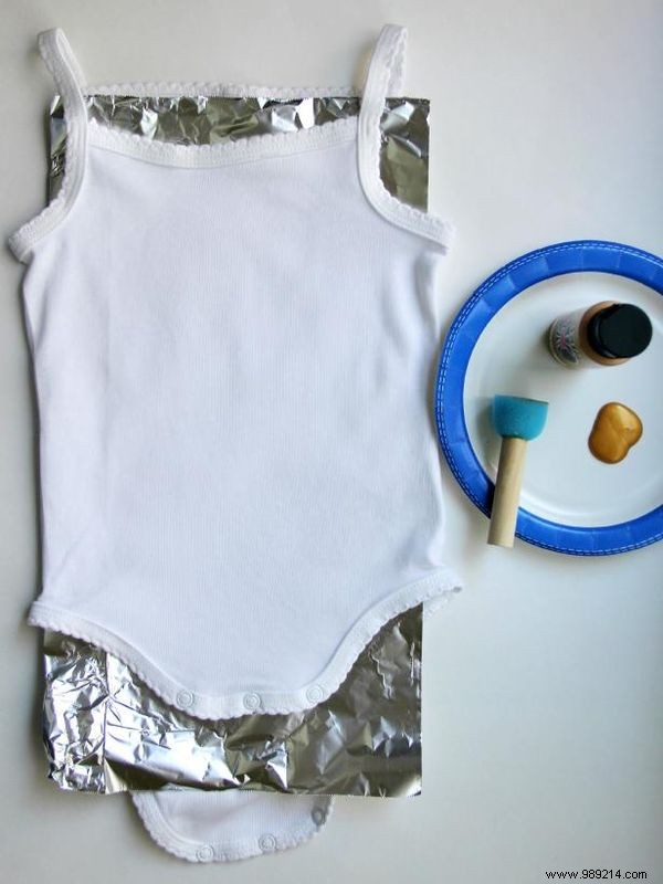 How to Paint Polka Dots on a Baby Onesie