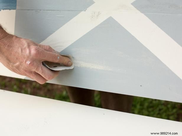 How to paint nautical flags on a bench