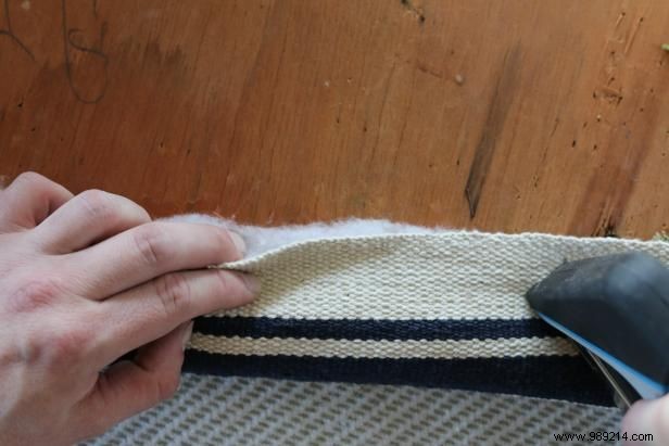 How to Recover a Dining Room Chair With a Flat Weave Rug