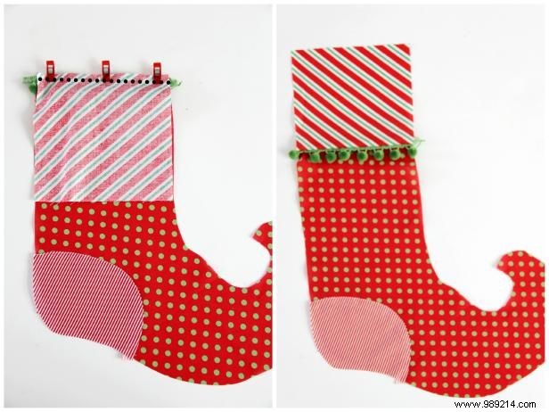 How to sew a Christmas elf stocking