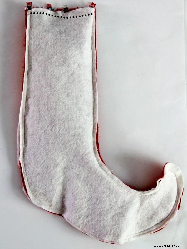 How to sew a Christmas elf stocking