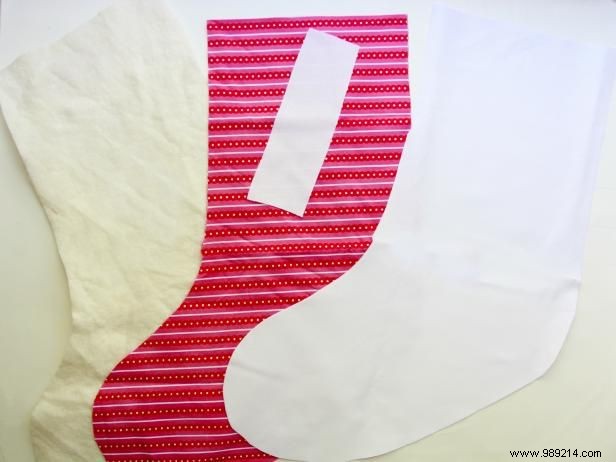 How to Sew an Easy Color Block Christmas Stocking