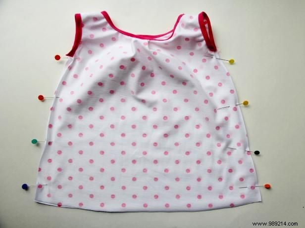 How to sew a knit baby dress