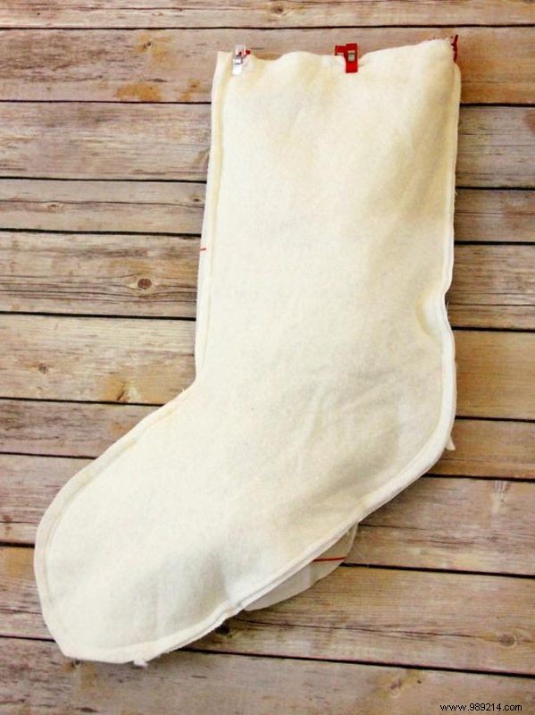 How to Sew a Burlap and Chalkboard Christmas Stocking