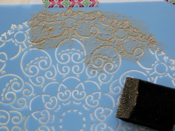 How to sew and stamp a henna inspired Christmas stocking