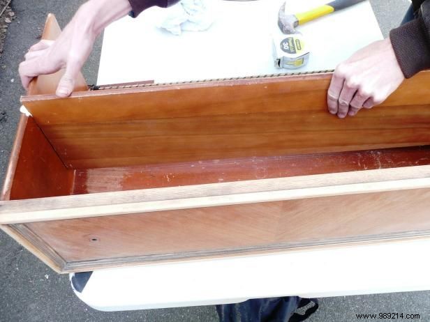 How to turn a dresser into a bathroom vanity