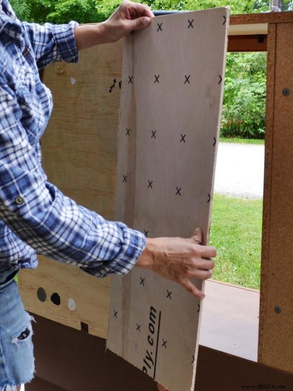 How to turn an old entertainment center into a play kitchen