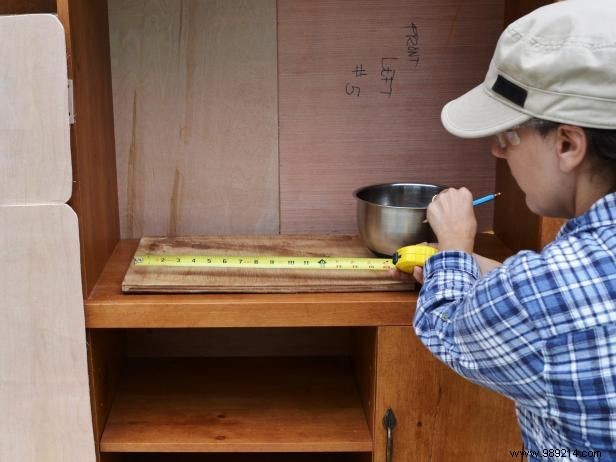 How to turn an old entertainment center into a play kitchen