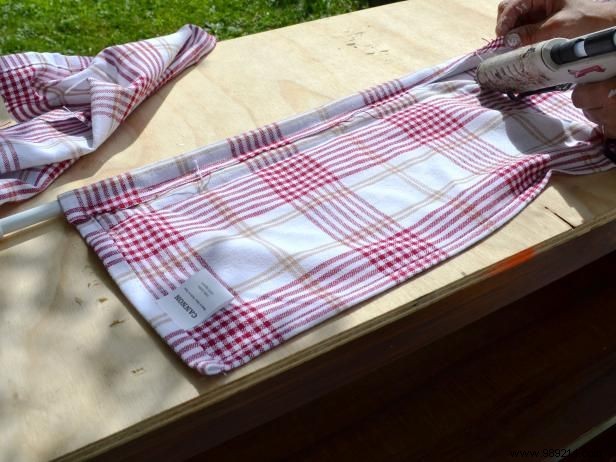 How to turn an old entertainment center into a play kitchen