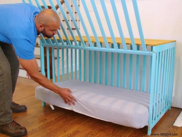 How to recycle a crib into a dog crate