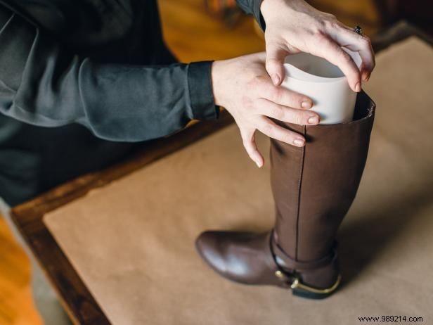 How to turn riding boots into flower vases