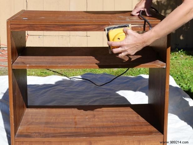 How to turn old furniture into a kids workbench