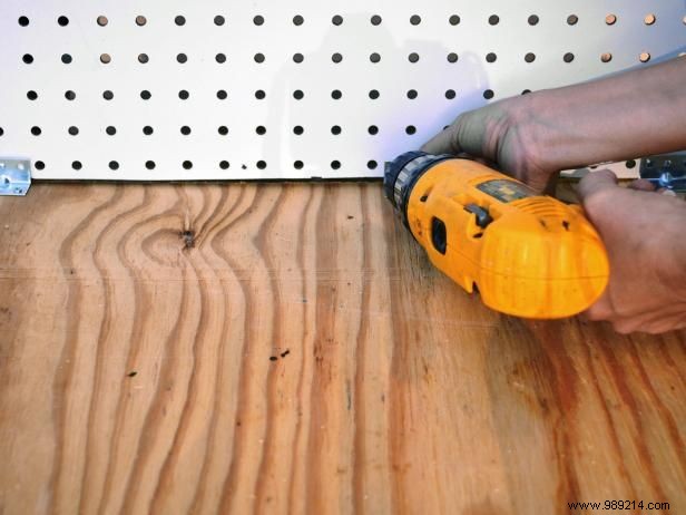 How to turn old furniture into a kids workbench