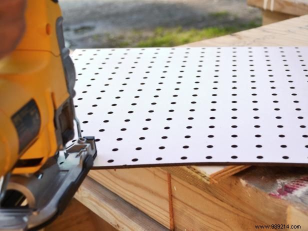 How to turn old furniture into a kids workbench