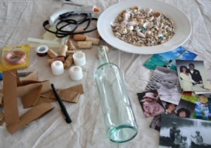 How to turn old bottles into picture frames