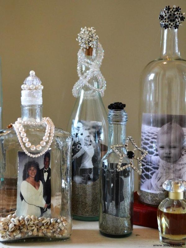 How to turn old bottles into picture frames