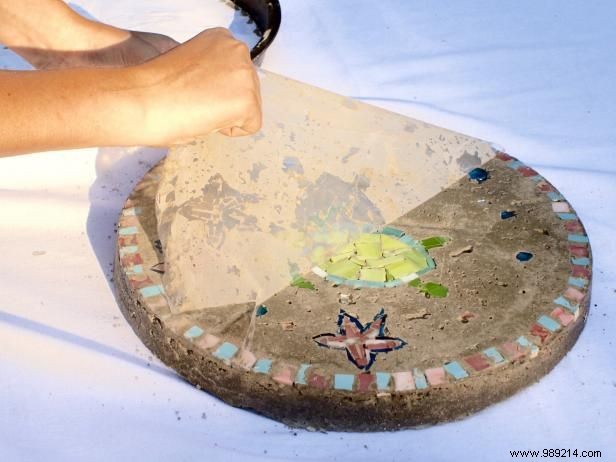 How to turn children s artwork into garden stones