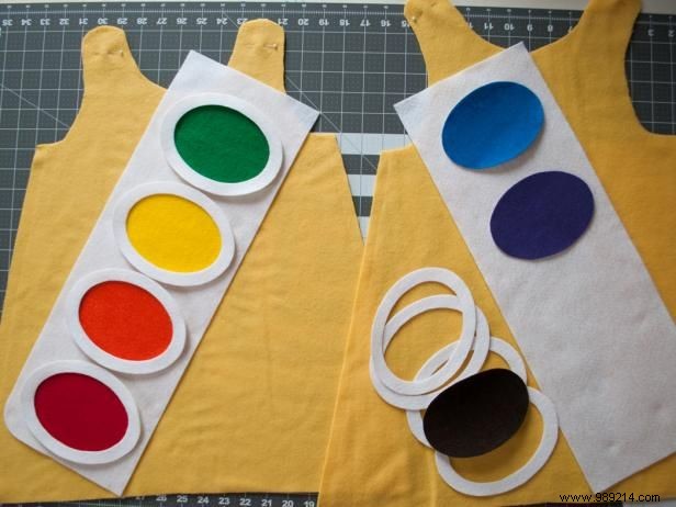 Kids Halloween Costume Watercolor Paint Box